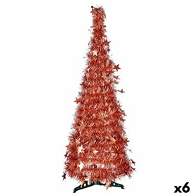 Sapin de Noël Bronze guirlande 38 x 38 x 150 cm (6 Unités)