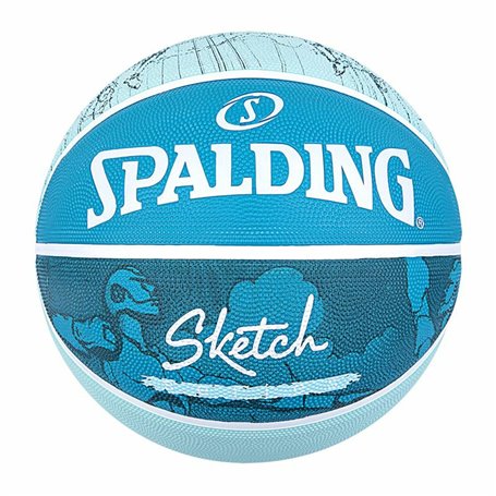 Ballon de basket Spalding Sketch Dribble Bleu Caoutchouc (Taille 7)