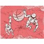 Ballon de basket Spalding Sketch Dribble Rouge Caoutchouc (Taille 7)