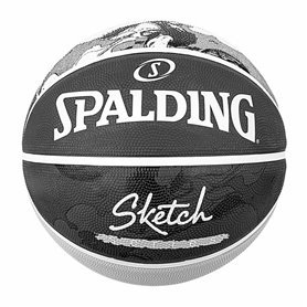 Ballon de basket Spalding Sketch Dribble Noir Caoutchouc (Taille 7)