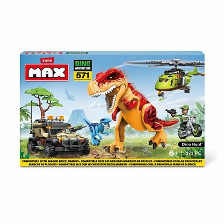 Jeu de construction + figurines Zuru Max Dino 33 x 48