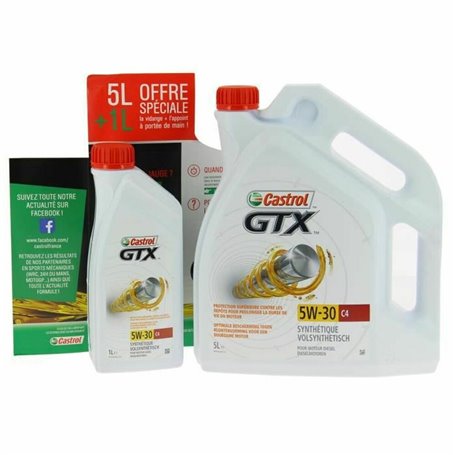 Huile de moteur pour voiture Castrol GTX 5 l + 1 l 5W30