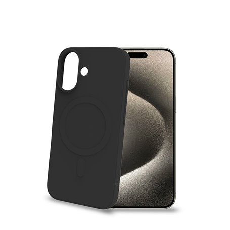 Protection pour téléphone portable Celly  IPHONE 16 Noir Apple