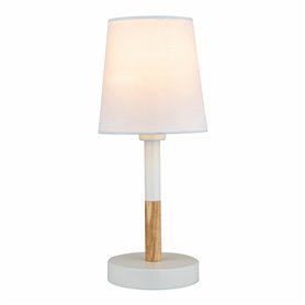 Lampe de bureau EDM 32016 Blanc Bois Acier 40 W 220-240 V Ø 13 x 32 cm