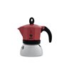 Cafetière Italienne Bialetti Moka Induction Rouge Métal Aluminium 150 ml