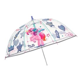 Parapluie Perletti Transparent Fibre de Verre 67 cm Enfant Licorne