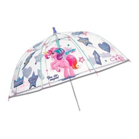 Parapluie Perletti Transparent Fibre de Verre 67 cm Enfant Licorne