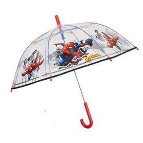 Parapluie Spider-Man Perletti Transparent Fibre de Verre 74 cm Enfant