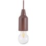 Lampe en Forme d'Ampoule Pull & click Noyer