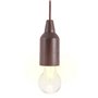 Lampe en Forme d'Ampoule Pull & click Noyer