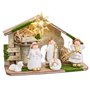 Crèche de Noël Multicouleur Polyéthylène Bois MDF 22