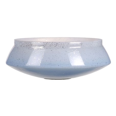 Centre de Table Bleu Argenté Verre 32 x 32 x 12 cm