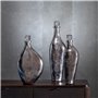 Bouteille Argenté Aluminium Verre 15 x 13 x 54 cm Décorative