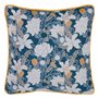 Coussin Bleu Fleurs 45 x 10 x 45 cm