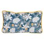 Coussin Bleu Fleurs 50 x 10 x 30 cm