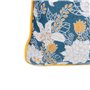 Coussin Bleu Fleurs 50 x 10 x 30 cm