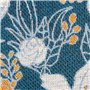 Coussin Bleu Fleurs 50 x 10 x 30 cm