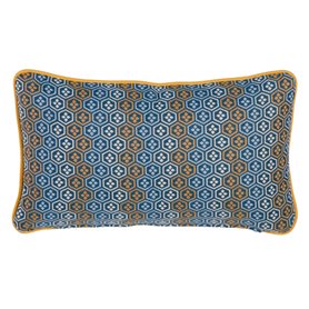 Coussin Bleu Imprimé 50 x 10 x 30 cm