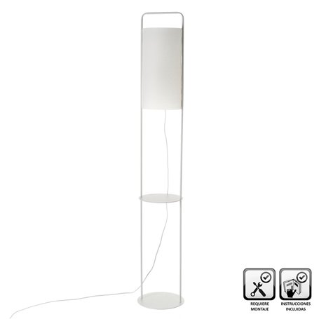 Lampe de bureau Blanc Métal 60 W 220-240 V 22 x 22 x 150 cm