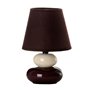 Lampe de bureau Marron Crème PVC Tissu Céramique 40 W 15 x 15 x 23 cm