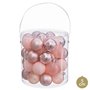 Boules de Noël Rose Plastique Ø 5 cm (40 Unités)