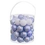 Boules de Noël Bleu Plastique Ø 5 cm (40 Unités)