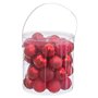 Boules de Noël Rouge Plastique Ø 5 cm (40 Unités)