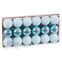 Boules de Noël Bleu Plastique Ø 6 cm (18 Unités)