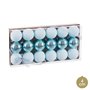 Boules de Noël Bleu Plastique Ø 4 cm (18 Unités)