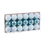 Boules de Noël Bleu Plastique Ø 4 cm (18 Unités)