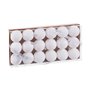 Boules de Noël Blanc Plastique Ø 4 cm (18 Unités)