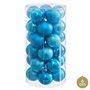 Boules de Noël Bleu Plastique Ø 6 cm (30 Unités)