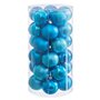 Boules de Noël Bleu Plastique Ø 6 cm (30 Unités)