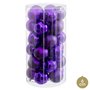 Boules de Noël Lila Plastique Ø 6 cm (30 Unités)