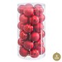 Boules de Noël Rouge Plastique Ø 6 cm (30 Unités)