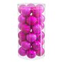 Boules de Noël Fuchsia Plastique Ø 6 cm (30 Unités)