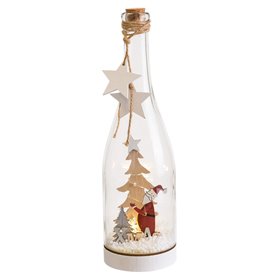 Décorations de Noël Multicouleur Père Noël Bouteille 8