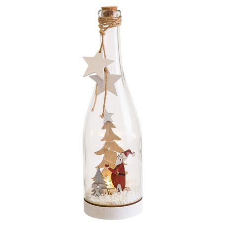 Décorations de Noël Multicouleur Père Noël Bouteille 8