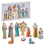 Crèche de Noël Multicouleur Résine Naissance/Crèche 20 x 12 x 3 cm