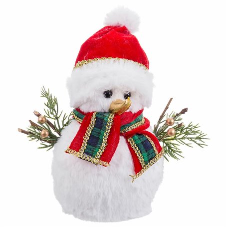 Décorations de Noël Multicouleur Bonhomme de Neige 20 x 12 x 22 cm