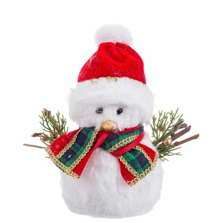 Décorations de Noël Multicouleur Bonhomme de Neige 16 x 9 x 19 cm