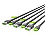 Adaptateur USB vers USB-C Green Cell KABGCSET01 Noir Vert 2 m (3 Unités)