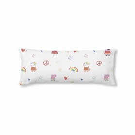 Taie d'oreiller Peppa Pig Peace Multicouleur 45 x 110 cm