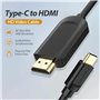 Vention CGUBH câble vidéo et adaptateur 2 m USB Type-C HDMI Noir