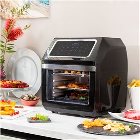 Friteuse à Air InnovaGoods Fryinn Pro Max 12000 Noir 1800 W 12 L Acier inoxydable