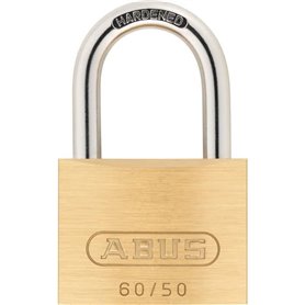 Cadenas en laiton massif - ABUS - 60/50 - Anse acier cémenté - Double verrouillage - 2 clés