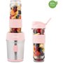 Mini blender - SMOO12 - 300 W - 570 mL - Rose pastel - 2 gourdes incluses