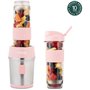 Mini blender - SMOO12 - 300 W - 570 mL - Rose pastel - 2 gourdes incluses