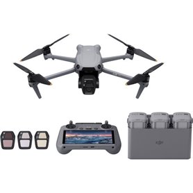 Drone - DJI - Air 3S Fly More Combo (- DJI - RC 2) - Double Caméra CMOS 1 et Télécam 70mm - 14 Stops de Plage Dynamique - RTH In