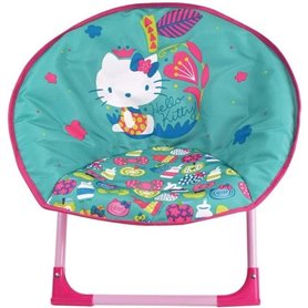 Siege lune pliant pour enfant - FUN HOUSE - HELLO KITTY - Dimensions H.47x L.54x P.45 cm - Intérieur